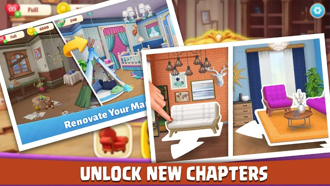 House Design: Redecor Makeover (Хаус Дизайн)  [МОД Unlocked] Screenshot 3