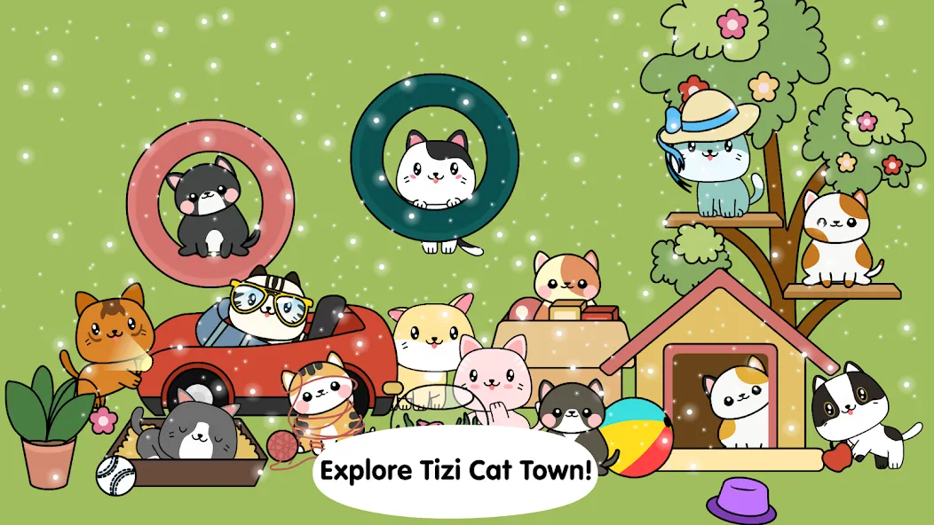 My Cat Town - Tizi Pet Games  [МОД Menu] Screenshot 1