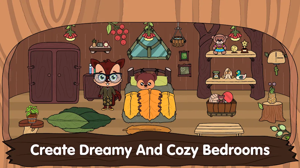 Animal Town - My Squirrel Home  [МОД Много монет] Screenshot 2