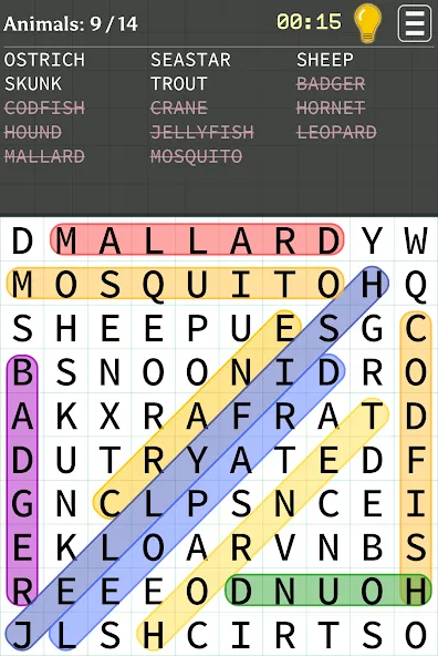 Word Search (Уорд Срч)  [МОД Все открыто] Screenshot 1