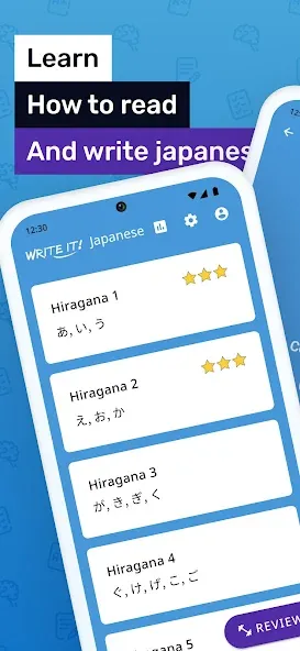 Write It! Japanese  [МОД Unlimited Money] Screenshot 1