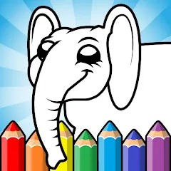 Взломанная Easy coloring pages for kids  [МОД Все открыто] - последняя версия apk на Андроид