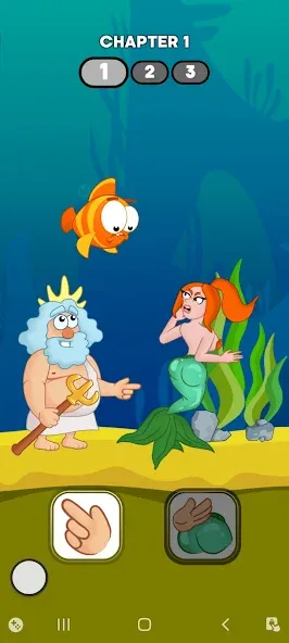 Neptune vs Mermaid: Fish Prank (Нептун против Русалки)  [МОД Все открыто] Screenshot 1