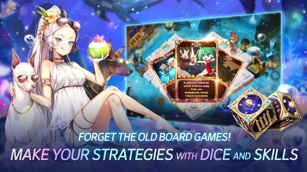 Game of Dice: Board&Card&Anime (Гейм оф Дайс)  [МОД Unlimited Money] Screenshot 3