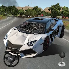 Взлом Mega Car Crash Simulator (Мега Кар Краш Симулятор)  [МОД Unlocked] - последняя версия apk на Андроид