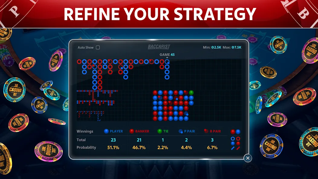 Baccarat Online: Baccarist  [МОД Unlocked] Screenshot 2