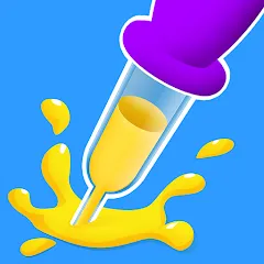 Скачать взломанную Paint Dropper: draw puzzle (Пэйнт Дроппер)  [МОД Menu] - стабильная версия apk на Андроид