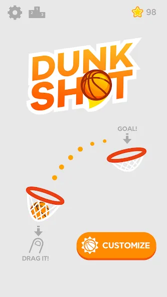 Dunk Shot (Данк Шот)  [МОД Все открыто] Screenshot 1