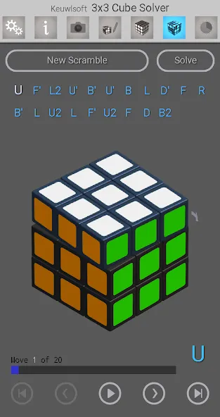 3x3 Cube Solver (х3 кубик решатель)  [МОД Mega Pack] Screenshot 4