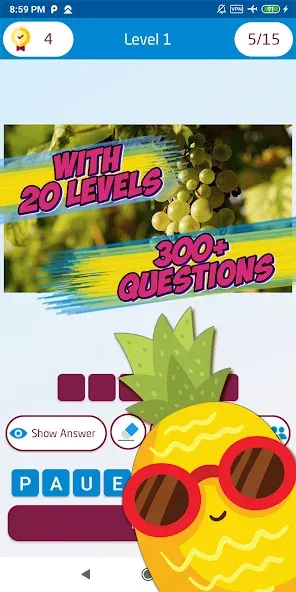 Guess the fruit name game  [МОД Menu] Screenshot 3