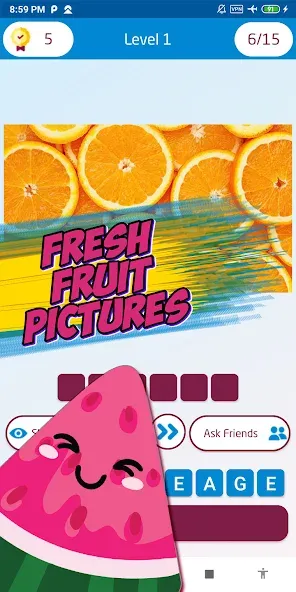 Guess the fruit name game  [МОД Menu] Screenshot 4