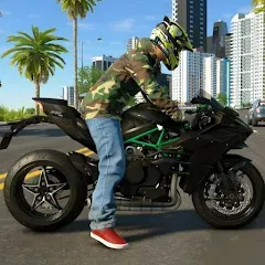 Скачать взлом Kawasaki Ninja H2r Games 3D (Кавасаки Ниндзя 2р Игры 3D)  [МОД Unlocked] - стабильная версия apk на Андроид