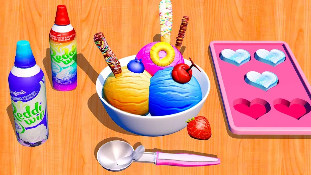 Ice Cream Games: Rainbow Maker (Айс Крем Геймс)  [МОД Бесконечные деньги] Screenshot 1