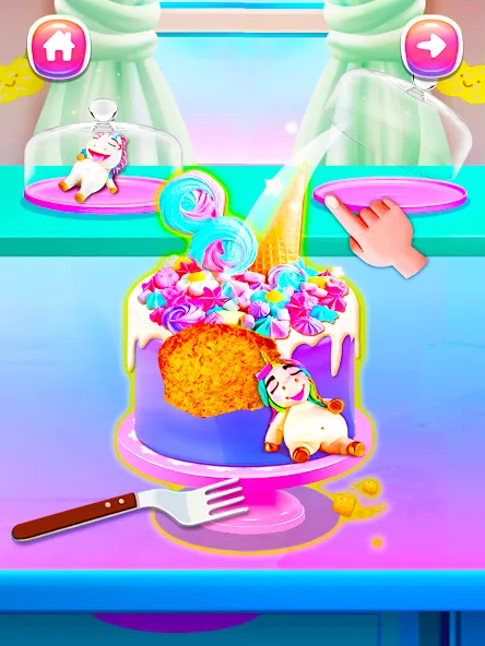 Girl Games: Unicorn Cooking  [МОД Много денег] Screenshot 5