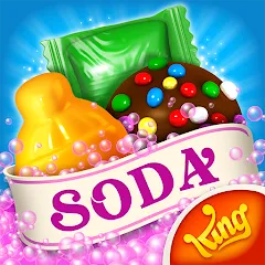 Взлом Candy Crush Soda Saga (Кенди Краш Сода Сага)  [МОД Unlimited Money] - последняя версия apk на Андроид