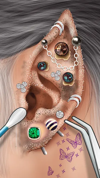 Ear Salon ASMR Ear Wax& Tattoo (АСМР)  [МОД Бесконечные деньги] Screenshot 3