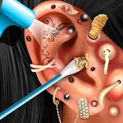 Скачать взлом Ear Salon ASMR Ear Wax& Tattoo (АСМР)  [МОД Бесконечные деньги] - последняя версия apk на Андроид