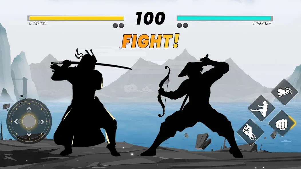 Sword Shadow Fighting Game 3D  [МОД Много денег] Screenshot 1