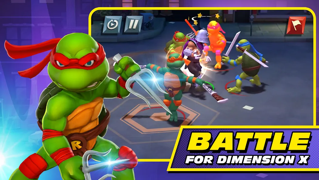 TMNT: Mutant Madness (ТМНТ)  [МОД Много монет] Screenshot 1