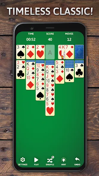 Solitaire Classic Era Games  [МОД Бесконечные деньги] Screenshot 1