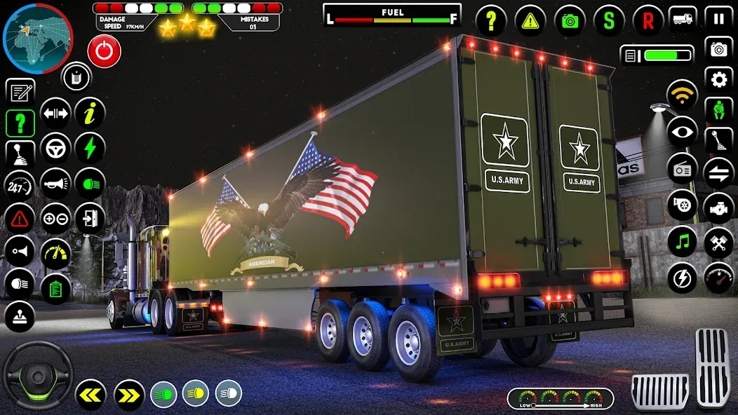 Army Truck Transporter Game 3D  [МОД Все открыто] Screenshot 2