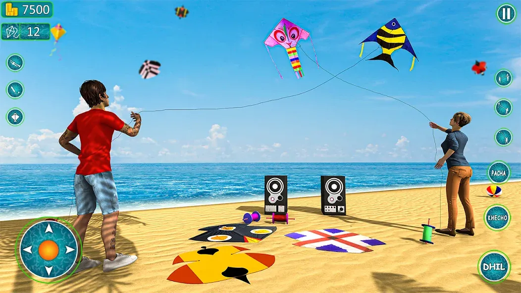 Kite Basant: Kite Flying Games  [МОД Много монет] Screenshot 3