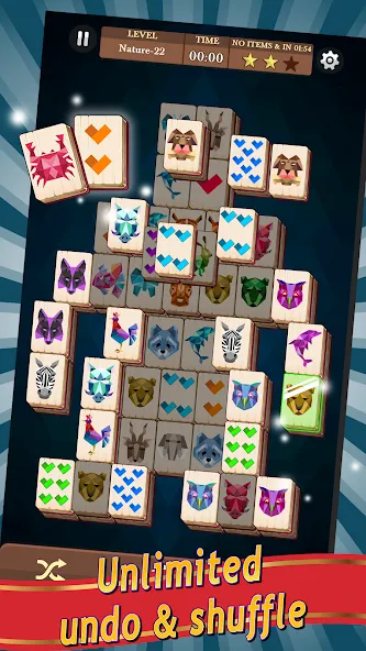 Mahjong (Маджонг)  [МОД Много денег] Screenshot 2