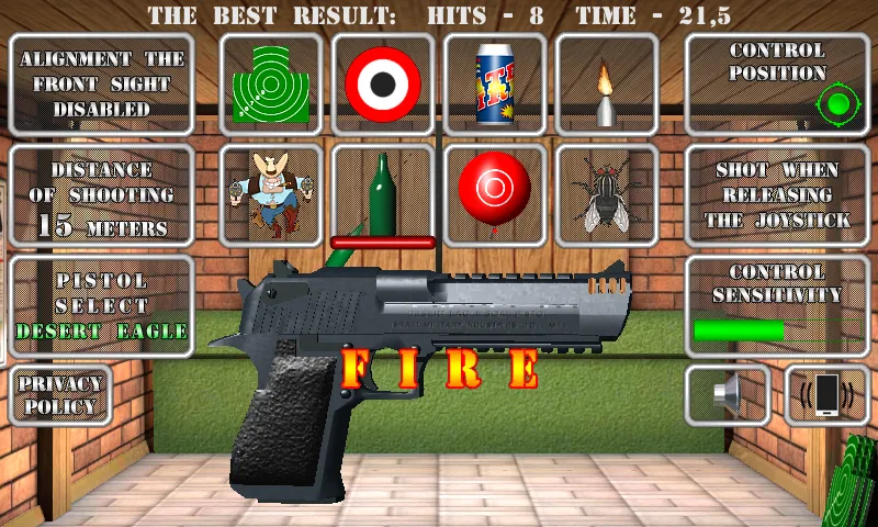 Pistol shooting. Desert Eagle (Пистолет стрельбы симулятор)  [МОД Mega Pack] Screenshot 5