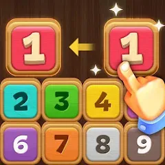 Скачать взломанную Merge Wood: Block Puzzle (Мерж Вуд)  [МОД Все открыто] - последняя версия apk на Андроид