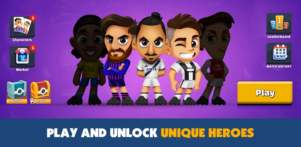 Super Soccer 3v3 (Online) (упер футбол 3 на 3)  [МОД Mega Pack] Screenshot 3