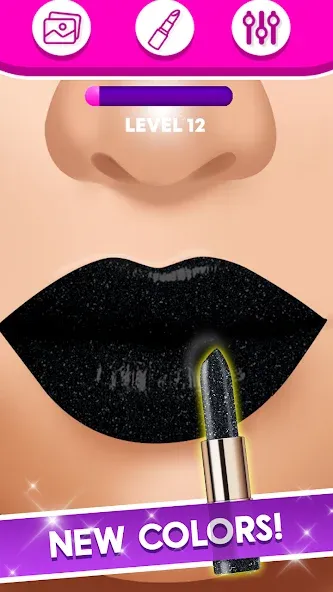 Lip Art Makeup Beauty Game  [МОД Все открыто] Screenshot 3