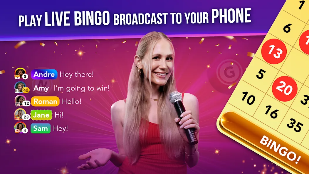 Live Play Bingo: Real Hosts (Лайв Плей Бинго)  [МОД Много монет] Screenshot 1