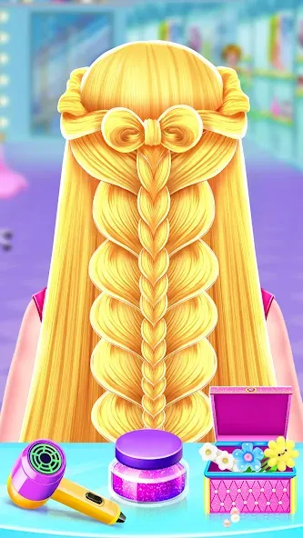 Braided Hair Salon Girls Games  [МОД Unlocked] Screenshot 1