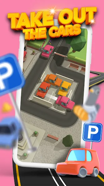 Parking Jam 3D (Парковочный затор 3D)  [МОД Бесконечные монеты] Screenshot 1