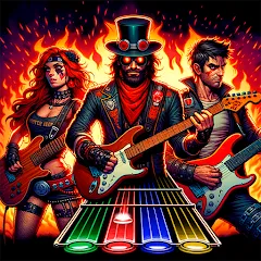 Взлом Guitar Hero Mobile: Music Game (Гитар Хиро Мобайл)  [МОД Mega Pack] - стабильная версия apk на Андроид