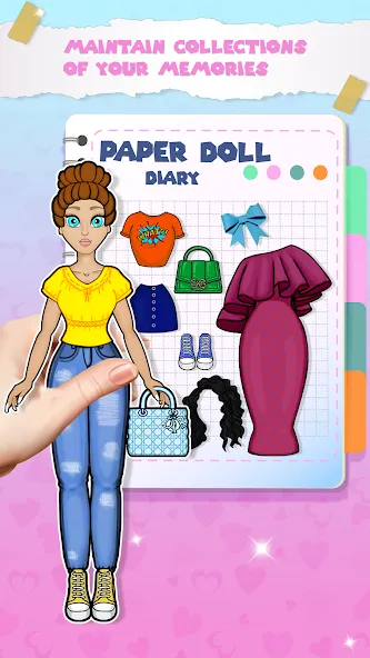 Paper Doll Dress up Games  [МОД Unlimited Money] Screenshot 2