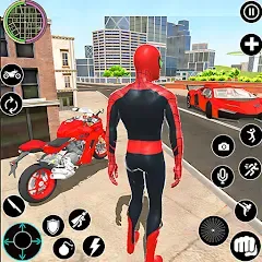 Скачать взломанную Flying Spider Rope Hero Fight (Флайинг Спайдер Роп Хиро Файт)  [МОД Бесконечные монеты] - полная версия apk на Андроид