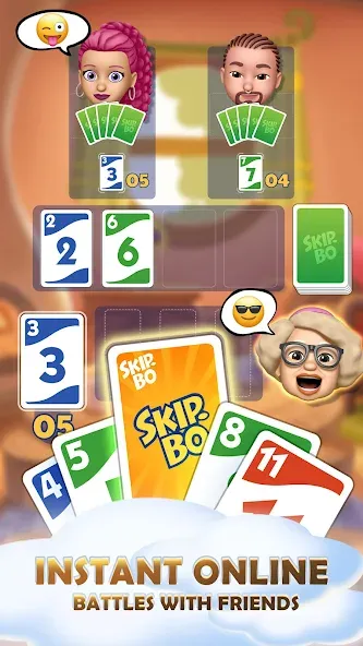 Skip-Bo (кип)  [МОД Все открыто] Screenshot 2