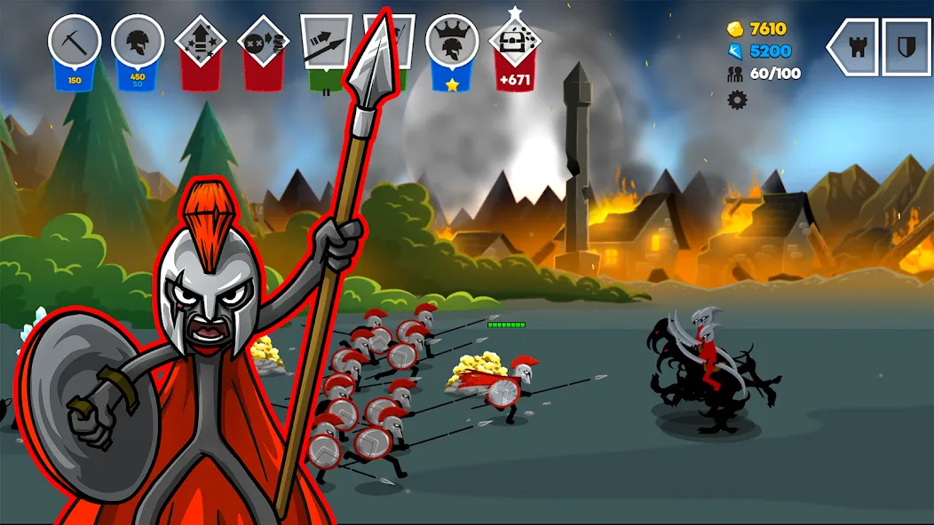 Stick War: Saga (Стик Вар 3)  [МОД Все открыто] Screenshot 3