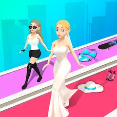 Скачать взломанную Fashion Battle - Catwalk Queen  [МОД Все открыто] - стабильная версия apk на Андроид