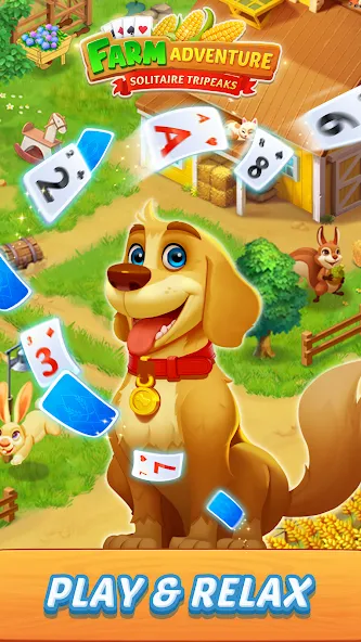 Solitaire Farm Adventure (Солитер)  [МОД Меню] Screenshot 1