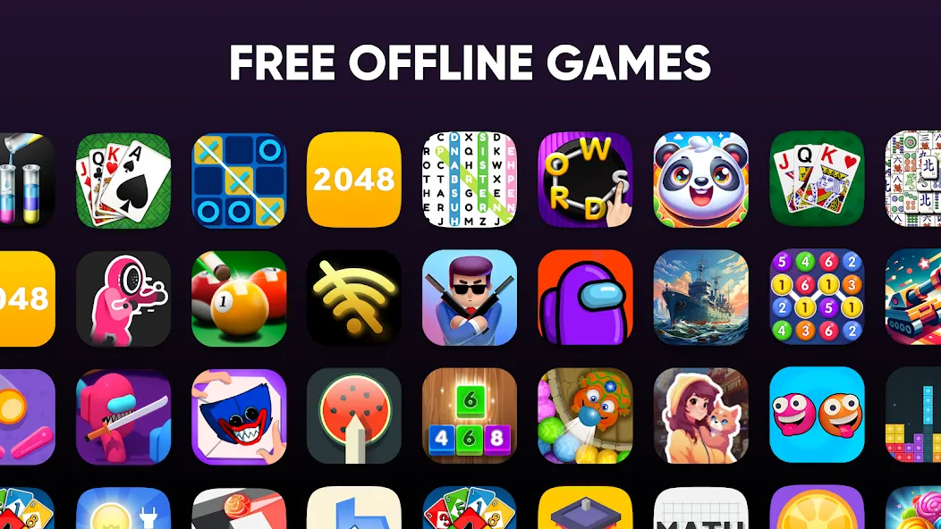 Offline Games - No WiFi - Fun  [МОД Все открыто] Screenshot 1