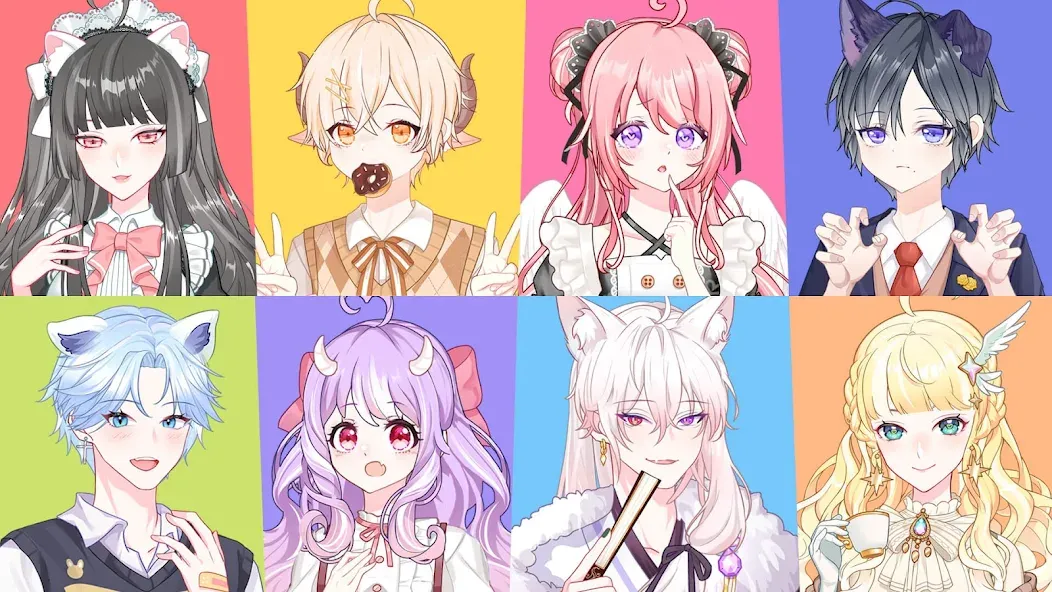Anime Avatar Maker 2 (Аниме Аватар Мейкер 2)  [МОД Много монет] Screenshot 1