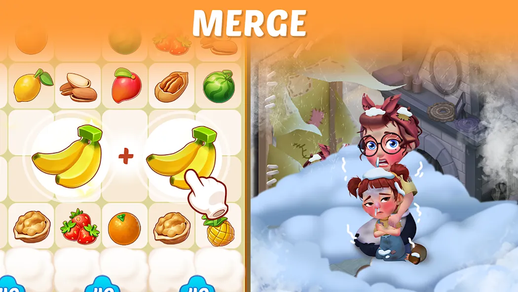 Merge Cooking:Theme Restaurant  [МОД Меню] Screenshot 2