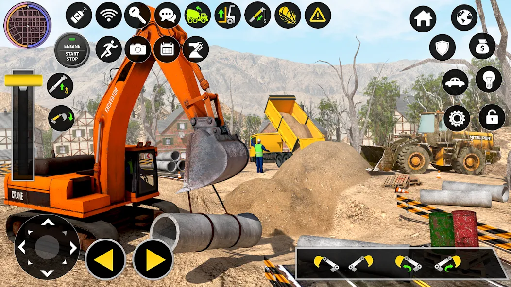 Construction Excavator Game 3D  [МОД Menu] Screenshot 1