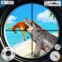 Скачать взлом Crocodile Hunting Animal Games (Крокодил Охота Игры с животными)  [МОД Много монет] - стабильная версия apk на Андроид