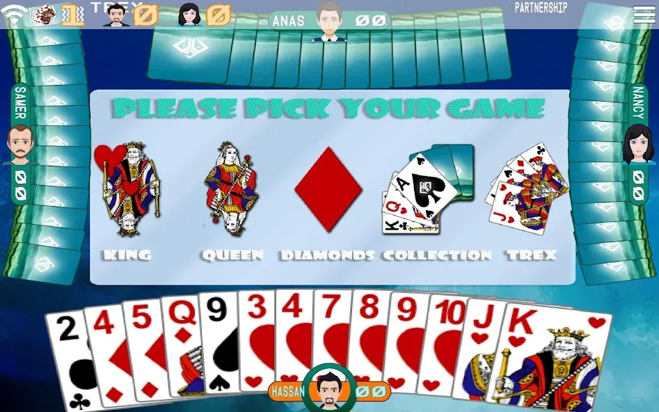 Golden Card Games Tarneeb Trix (Голден Кард Геймс Тарниб Трикс)  [МОД Menu] Screenshot 3