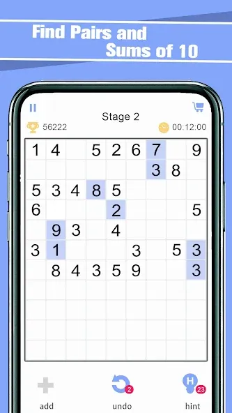 Match Ten - Relax Number Game (Матч Тен)  [МОД Много денег] Screenshot 1