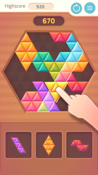 Triangles & Blocks (Полиблок)  [МОД Бесконечные деньги] Screenshot 2