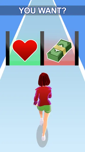 Girl Run 3D - Fun Running Game (девушка бежит)  [МОД Меню] Screenshot 1